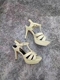 YSL tribute heels cream sandals shoes 4141