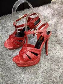 YSL tribute heels red sandals shoes 4143