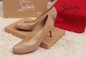 Christian Louboutin 7cm heels nude sandals shoes 4199