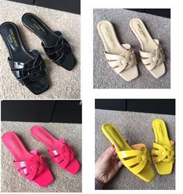 YSL flats slipper paint sandals shoes 4107