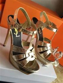 YSL tribute heels gold sandals shoes 4118