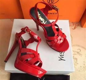 YSL tribute heels sandals red paint shoes 4120