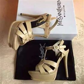 YSL tribute heels sandals nude paint shoes 4121