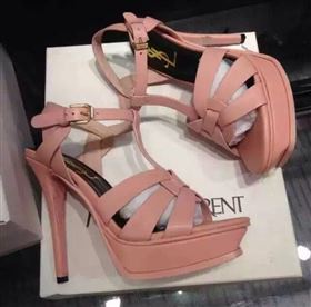 YSL tribute heels sandals pink baby shoes 4128