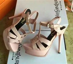 YSL tribute heels sandals pink nude shoes 4131