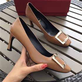 Roger Vivier RV tan heels shoes 4243