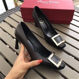 Roger Vivier RV black heels shoes 4245