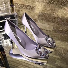 Manolo Blahnik MB cream heels shoes 4246