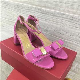 Ferragamo heels sandals rose paint shoes 4266