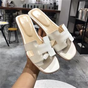 Hermes paint white sandals shoes 4273