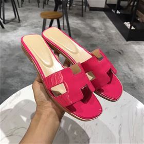Hermes paint sandals red rose shoes 4278