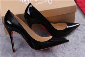 Christian Louboutin CL black 11cm heels sandals soled red shoes 4205