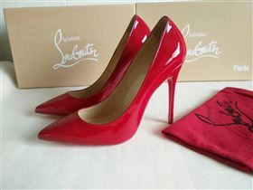 Christian Louboutin CL 11cm heels sandals red paint shoes 4206