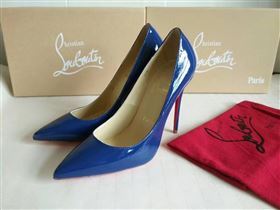 Christian Louboutin CL blue 11cm sandals heels shoes 4207