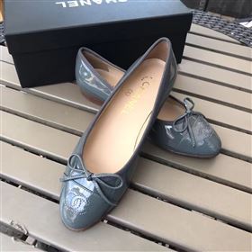 Chanel paint Ballet gray shoes 4216