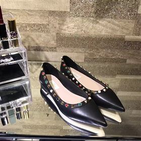 Valentino black sandals flats shoes 4224