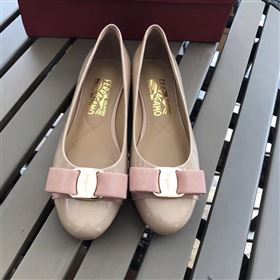 Ferragamo nude flats shoes 4225