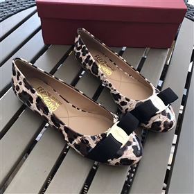 Ferragamo leopard flats shoes 4227