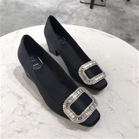 Roger Vivier RV heels black sandals shoes 4350