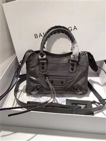 Balenciaga city dark mini gray bag 4365
