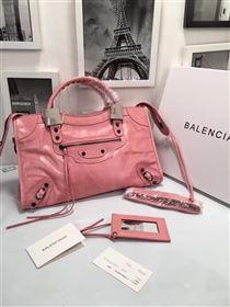 Balenciaga city large red rose bag 4367