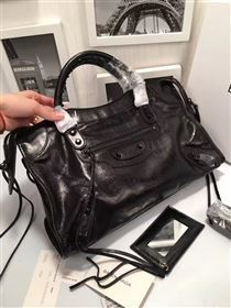 Balenciaga city black large bag 4369