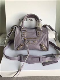 Balenciaga city mini gray goatskin bag 4386