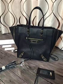 Balenciaga city large goatskin black bag 4394