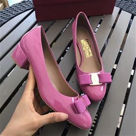 Ferragamo 3.5cm heels pink sandals shoes 4334