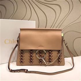 Chloe large faye shoulder nude tote bag 4441
