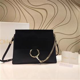 Chloe large black faye tote shoulder bag 4443