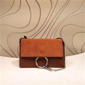 Chloe small tan shoulder faye bag 4446