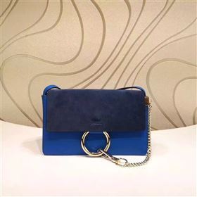 Chloe small navy blue shoulder faye bag 4450