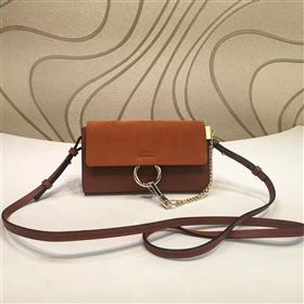 Chloe mini tan shoulder faye bag 4453