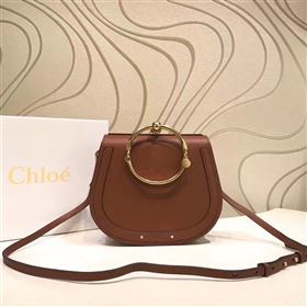 Chloe nile bracelet dark shoulder coffee bag 4459