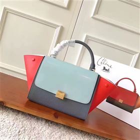 Celine tri-colors sky Trapeze red bag 4474