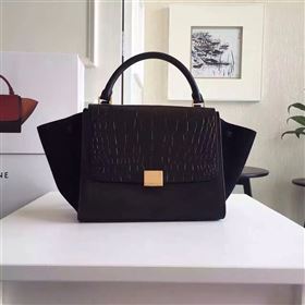 Celine tri-colors black Trapeze bag 4476