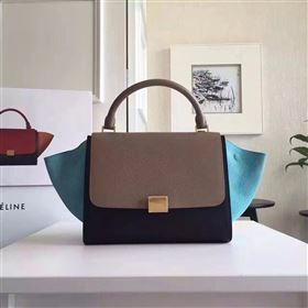 Celine tri-colors gray Trapeze sky bag 4486