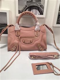 Balenciaga city small goatskin pink bag 4400