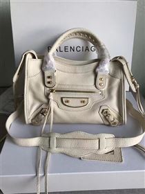 Balenciaga city mini goatskin gray light bag 4404