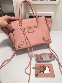 Balenciaga city mini goatskin pink bag 4408
