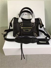 Balenciaga city black goatskin mini bag 4410