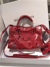 Balenciaga city red small bag 4421