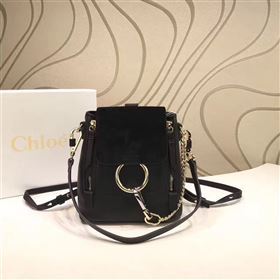 Chloe small faye black backpack bag 4439