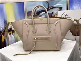 Celine large light gray Phantom Luggage bag 4546