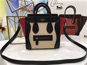 Celine nano nude black Boston red bag 4557