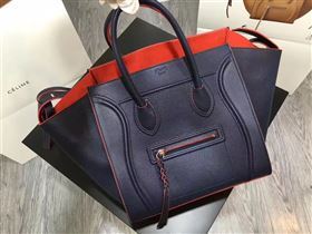 Celine large navy v red Phantom Luggage bag 4559