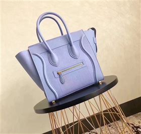 Celine medium grain light Boston blue bag 4564