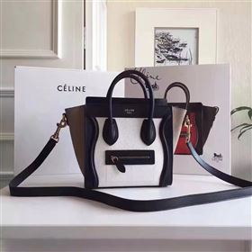 Celine nano tri black Boston cream bag 4575