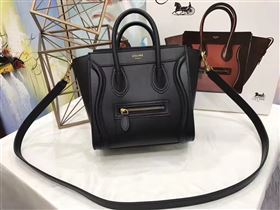 Celine nano smooth Boston black bag 4580